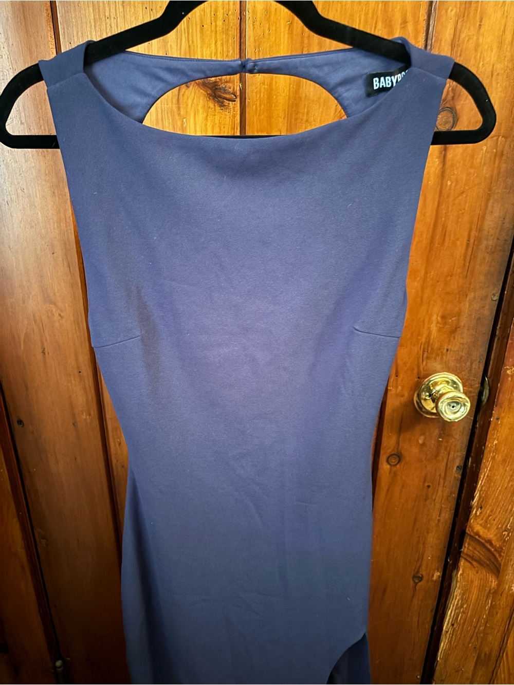 Babyboo Navy Sleeveless Sheath Dress